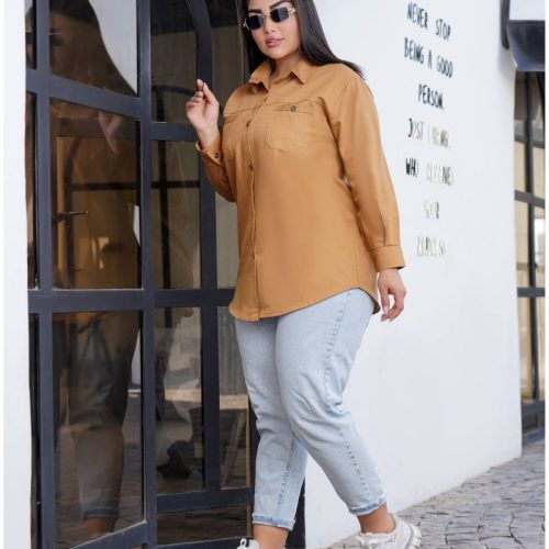 مانتو جلو دورجیب کد 135795 - خرید مانتو زنانه عمده