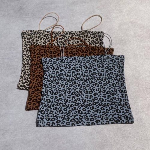 تاپ بندی ماکارانی پلنگی کد 135821 - خرید تاپ و تیشرت زنانه عمده