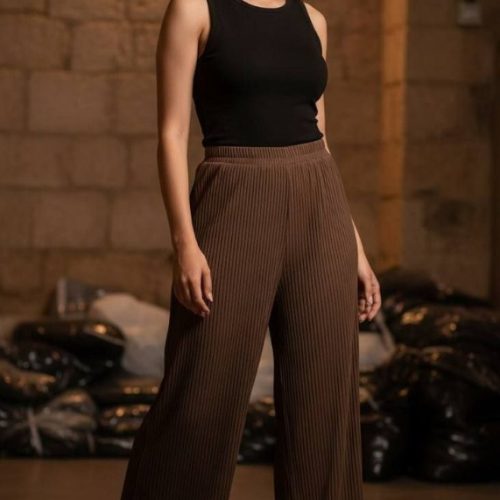 شلوار دامنی قواره دار کد 136157 - خرید شلوار زنانه عمده