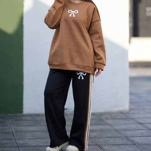 ست بلوز شلوار توخاری کد 136240 - خرید ست بلوز شلوار زنانه عمده