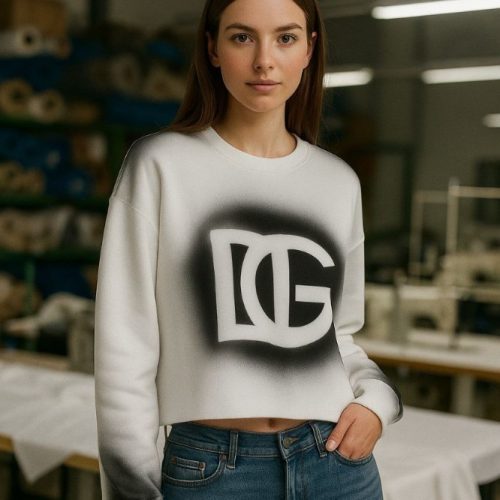 بلوز کراپ آستین دار کد 136957 - خرید بلوز تک زنانه عمده