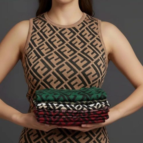 تاپ کبریتی فندی کد 137834 - خرید تاپ و تیشرت زنانه عمده