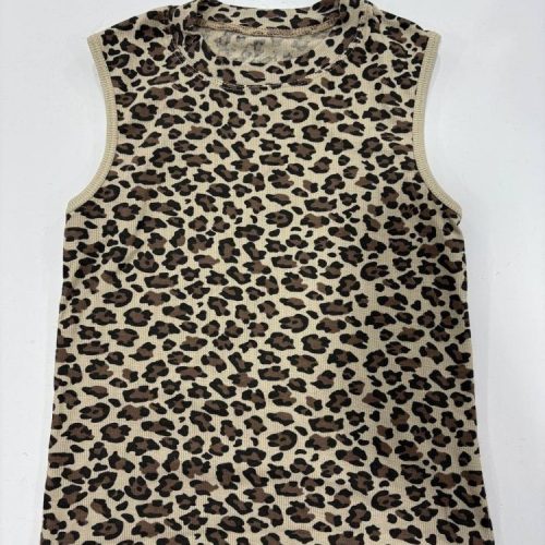 زیر مانتویی پلنگی کد 138327 - خرید تاپ و تیشرت زنانه عمده