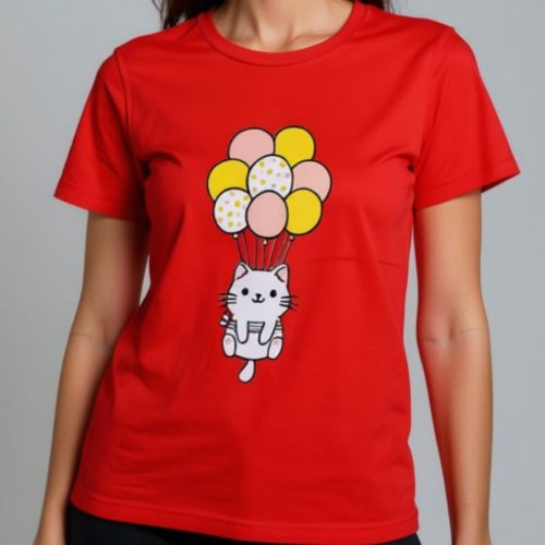 تیشرت چاپ فانتزی کد 134486 - خرید تاپ و تیشرت زنانه عمده