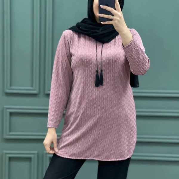 خرید عمده تونیک جلو منگوله - تونیک زنانه عمده