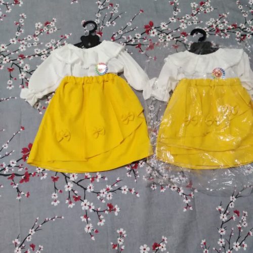 شومیز دامن دخترانه بوگاتی ومیکرو کد 138858 - خرید سارافون دخترانه عمده