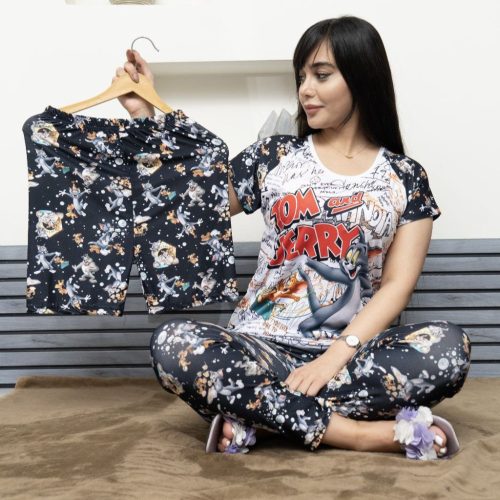 فروش عمده ست ۳ تیکه زنانه در طرح های مختلف - ست تیشرت شلوار زنانه عمده