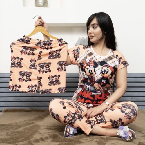 فروش عمده ست ۳ تیکه زنانه در طرح های مختلف - ست تیشرت شلوار زنانه عمده