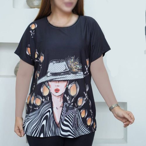 فروش عمده تیشرت زنانه چاپی - تاپ و تیشرت زنانه عمده