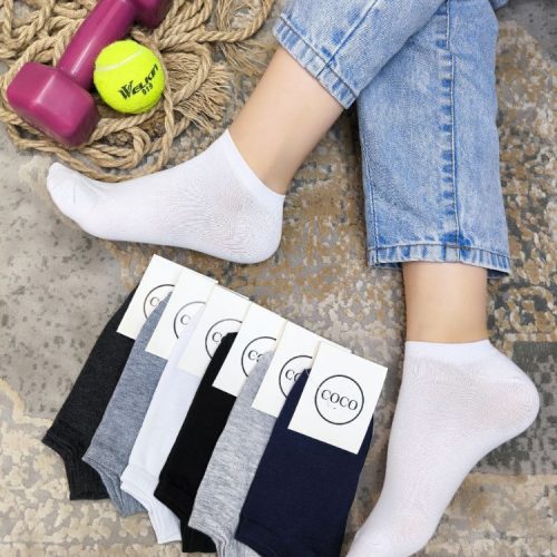 جوراب مچی ساده اسپرت کد 134469 - خرید جوراب زنانه عمده