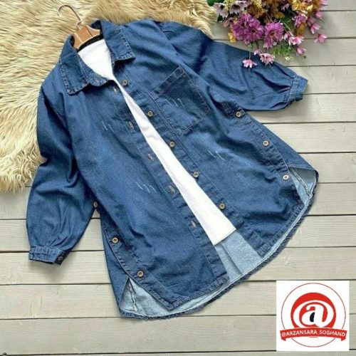 تونیک مانتویی بغل دکمه