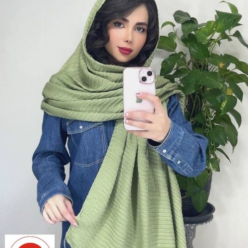 خرید عمده شال پلیسه صدفی منقوله دار