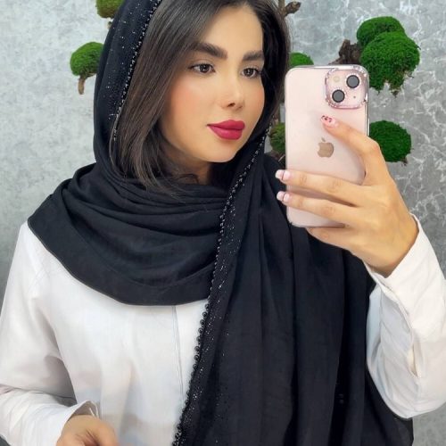 خرید عمده شال نگین مروارید محرمی - شال و روسری زنانه عمده