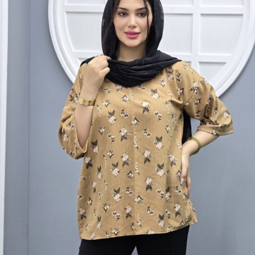 خرید عمده شومیز گل گچی - شومیز زنانه عمده