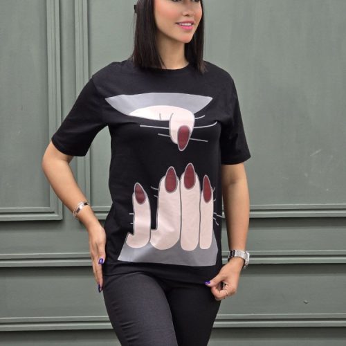 فروش عمده تیشرت پنبه چاپی کد 133149