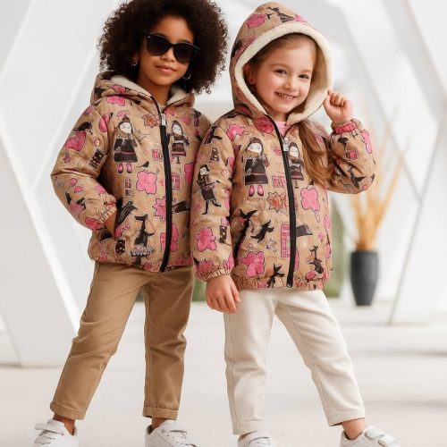 کاپشن اسپرت کد 134436 - خرید کاپشن و هودی دخترانه عمده