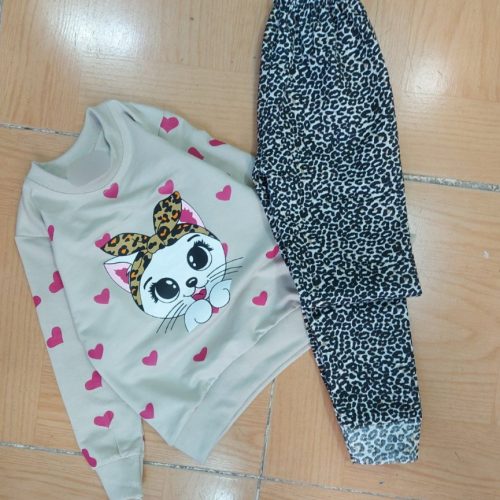 ست بلوز شلوار دخترانه کد 134466 - خرید ست بلوز شلوار دخترانه عمده