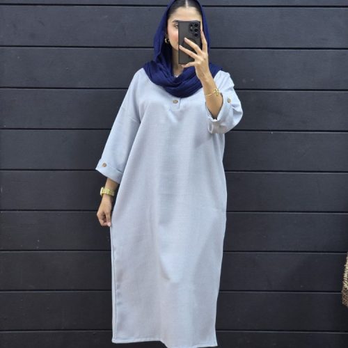 کفتان آستین پاکتی کد 135407 - خرید مانتو زنانه عمده