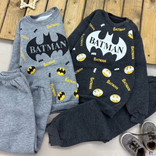 ست کرکی بتمن کد 136687 - خرید ست بلوز شلوار پسرانه عمده