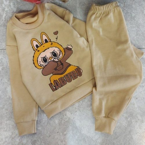 ست کرکی لبوبو کد 136688 - خرید ست بلوز شلوار دخترانه عمده