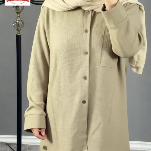 مانتو مراکشی بغل دکمه پاییزه کد 136690 - خرید مانتو زنانه عمده