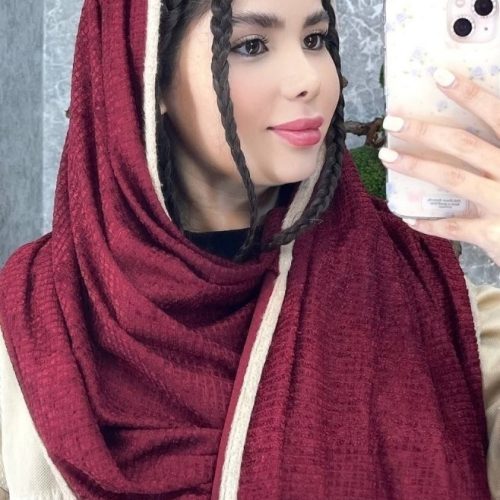 شال مخمل دورنوار کد 137740 - خرید شال و روسری زنانه عمده