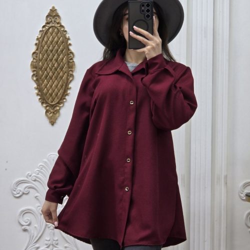 مانتو جلو دکمه زنانه کد 137916 - خرید مانتو زنانه عمده