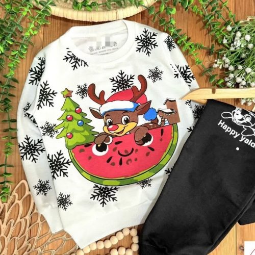 ست یلدایی (دخترانه و پسرانه) کد 140200 - خرید ست بلوز شلوار دخترانه عمده