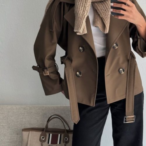 بارانی کوتاه کد 138803 - خرید مانتو دخترانه عمده