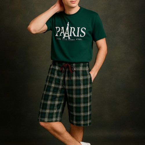 شلوارک مردانه نخ پنبه 2X , 3X کد 125038 - خرید ست راحتی مردانه عمده