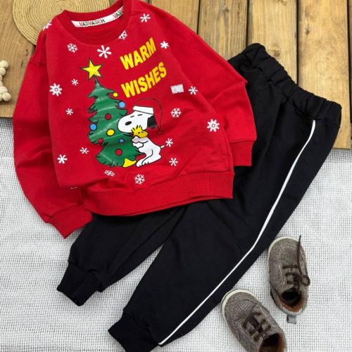 بلوزشلوار یلدایی کد 139548 - خرید ست بلوز شلوار پسرانه عمده