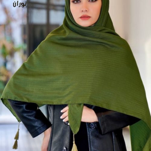 روسری نخی ساده منگوله دار اعلاء فروش عمده پوشاک