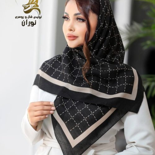 خرید عمده روسری کرپ نخ سیااسکارف اعلاء