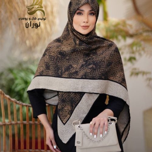 خرید عمده شال نخی نیلا پاییزه دست دوز اعلاء