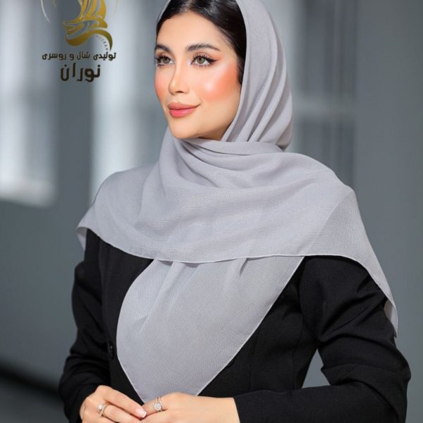 خرید عمده روسری نخ پنبه الیزه لمه شاین دار ترک اعلاء