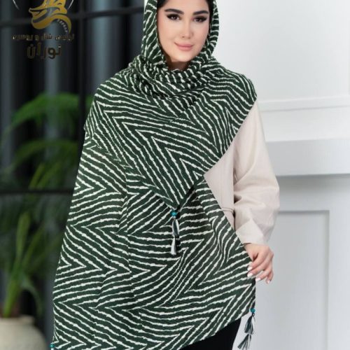 خرید عمده شال نخی پلیسه پاییزه منگوله دار اعلاء
