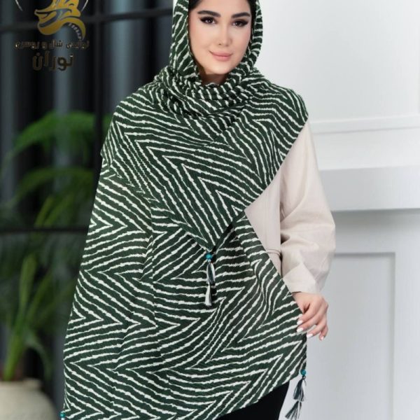 خرید عمده شال نخی پلیسه پاییزه منگوله دار اعلاء