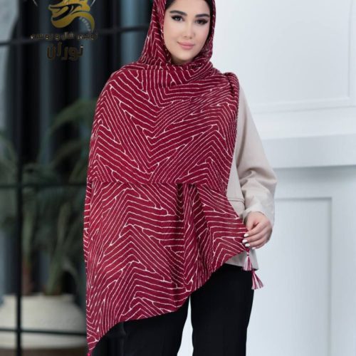 خرید عمده شال نخی پلیسه پاییزه منگوله دار اعلاء