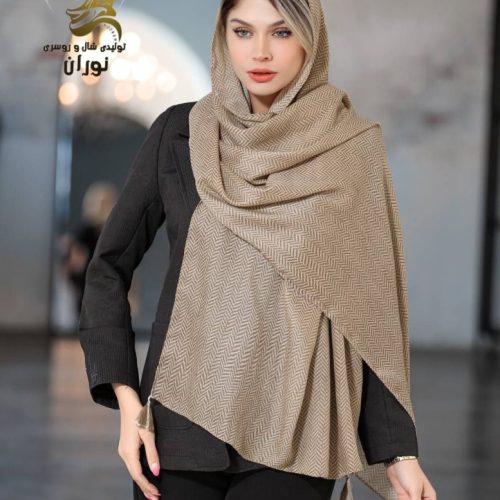 شال نخی سیا اسکارف منگوله دار اعلاء