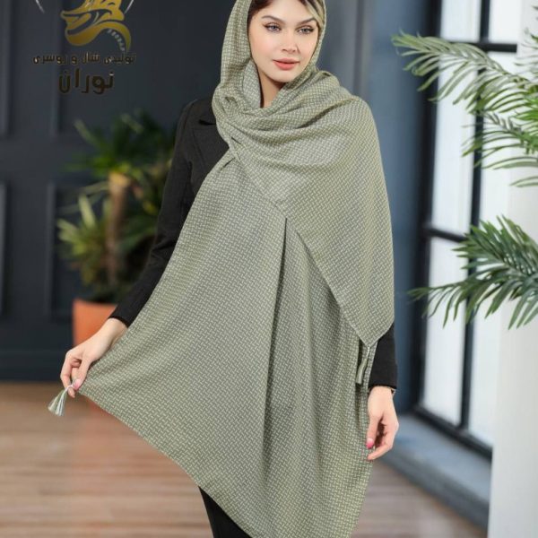 شال نخی سیا اسکارف منگوله دار اعلاء