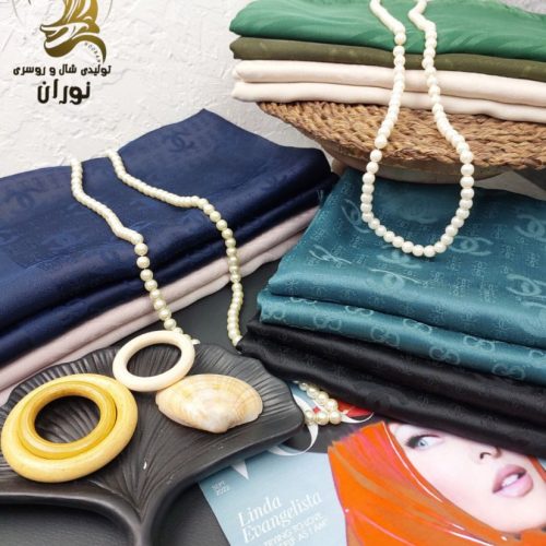 خرید عمده روسری ژاکارد رنگی اعلاء