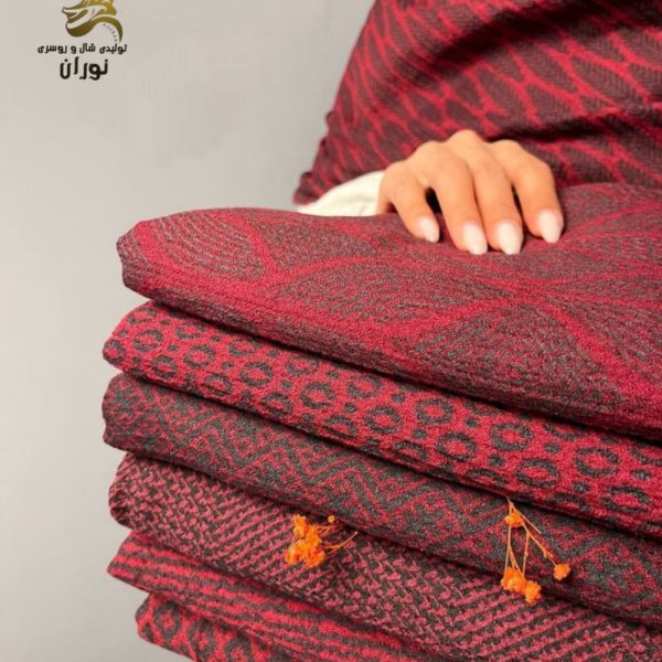 خرید عمده شال نخی کریشه برشکا زرشکی اعلاء