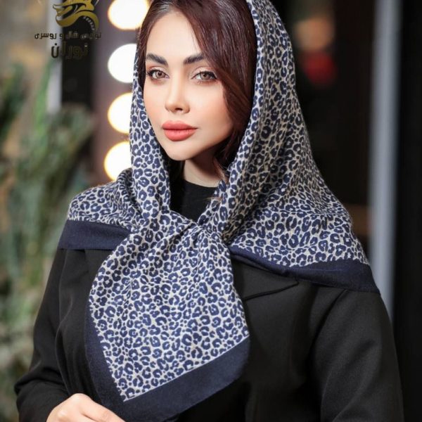 روسری کرپ نخ سیا اسکارف اعلاء