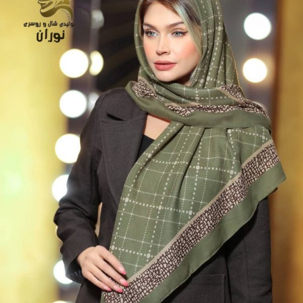 روسری کرپ نخ سیا اسکارف اعلاء