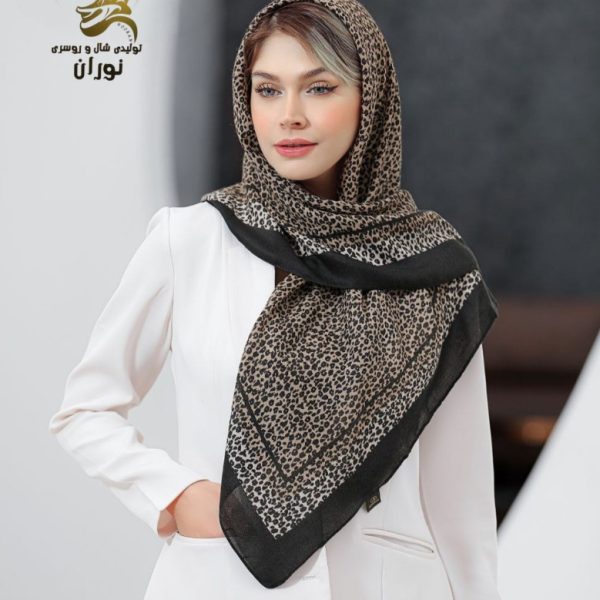 خرید عمده روسری کرپ نخ سیا اسکارف اعلاء