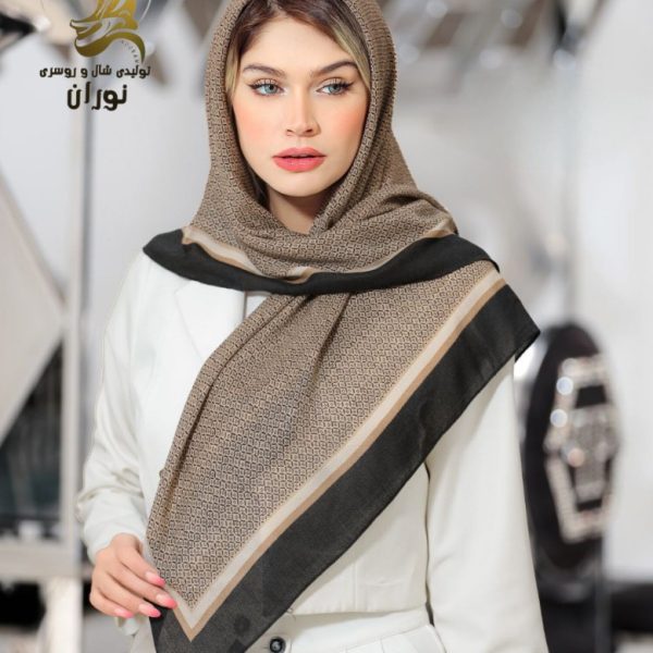 خرید عمده روسری کرپ نخ سیا اسکارف اعلاء