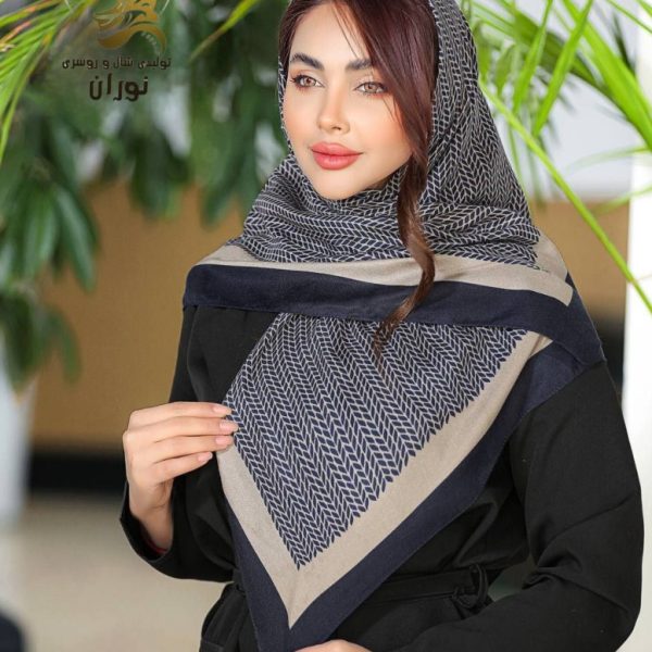 خرید عمده روسری کرپ نخ سیا اسکارف اعلاء
