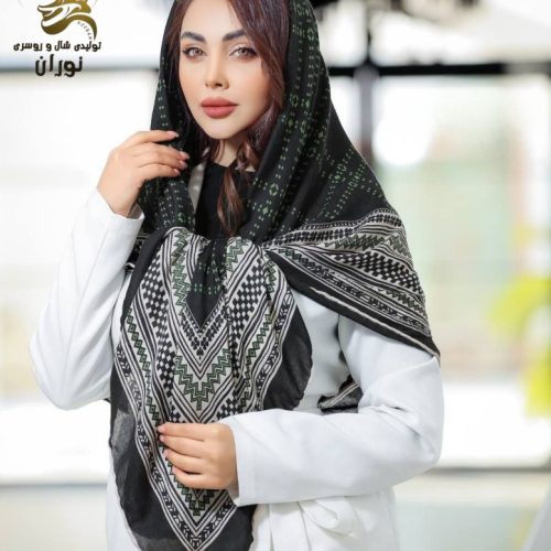 خرید عمده روسری نخی بهاره دست دوز اعلاء - شال و روسری زنانه عمده