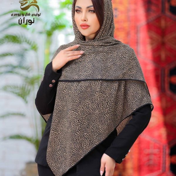 خرید عمده روسری نخی سیااسکارف دست دوز اعلاء - شال و روسری زنانه عمده