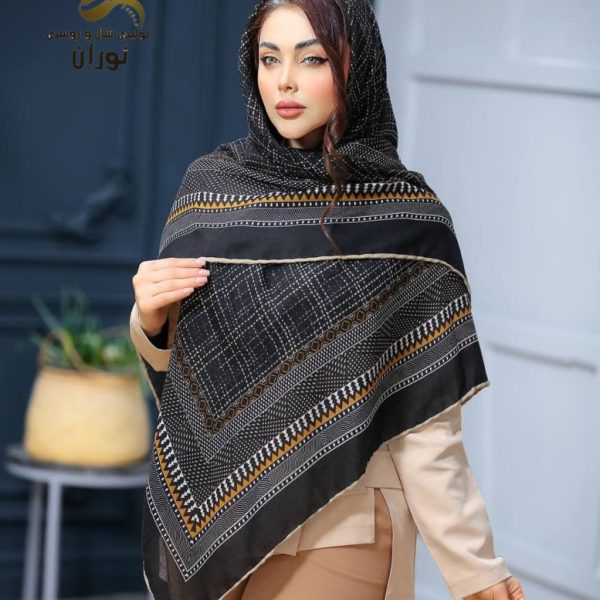 خرید عمده روسری نخی بهاره دست دوز اعلاء - شال و روسری زنانه عمده